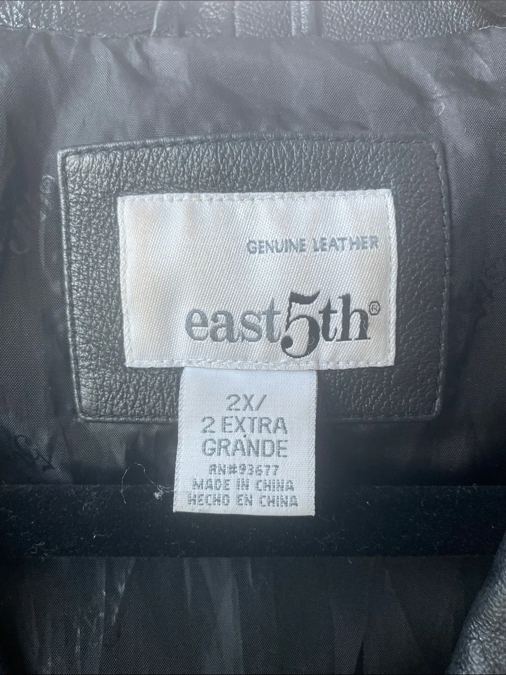 East 5th Vintage EUC Full Zip Leather Jacket - Picture 12 of 14